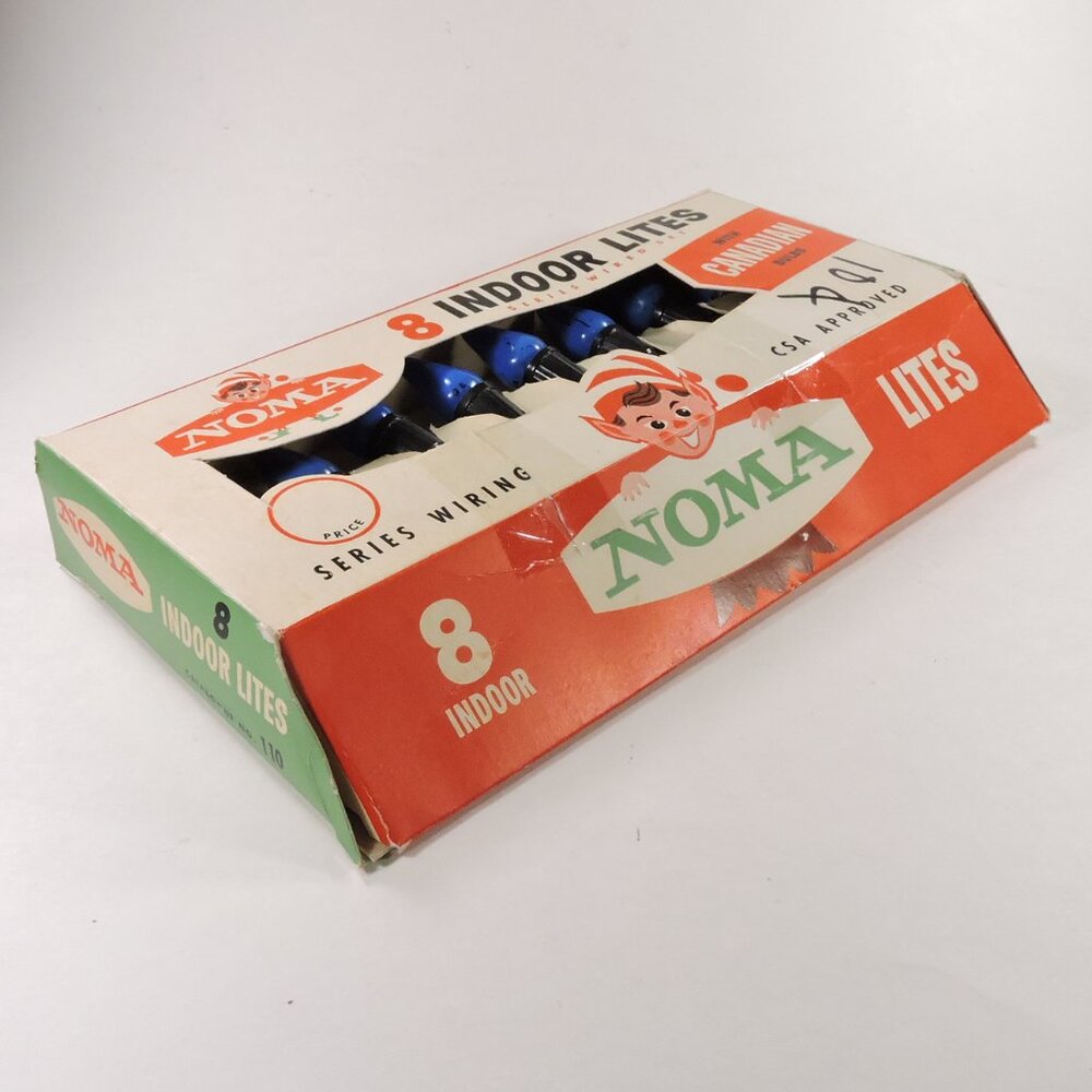 Vintage NOMA 8 Light Series Indoor Christmas Lighting Set No. 110